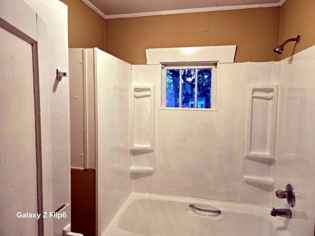 Finished bathroom after renovation in Birmingham, Alabama.
